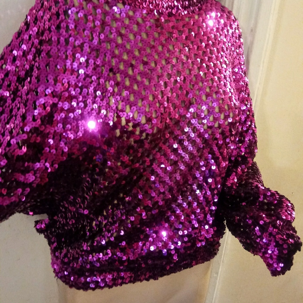 Purple Sparkly sweater....